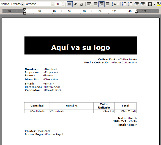 Plantilla Documento