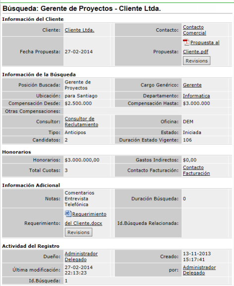 Mostrar Búsqueda